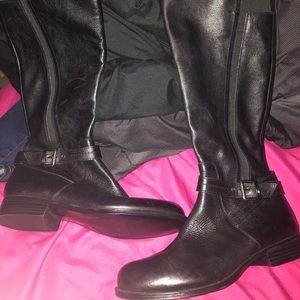 Naturalizer  Wide Calf Belted High Boots 8.5